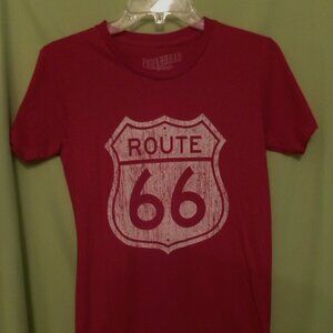 Corn Bread goods, size M, Red/White, 100% Cotton (made in Egypt) short sleeve T